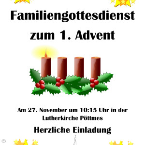Familiengottesdienst zum 1. Advent
